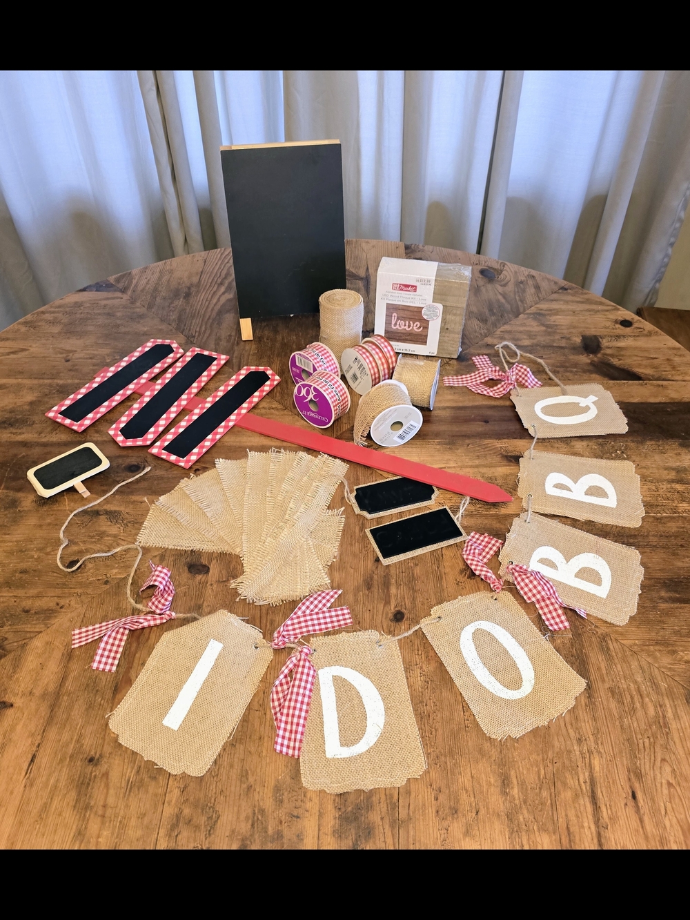 Rustic " I DO BBQ " Kit
